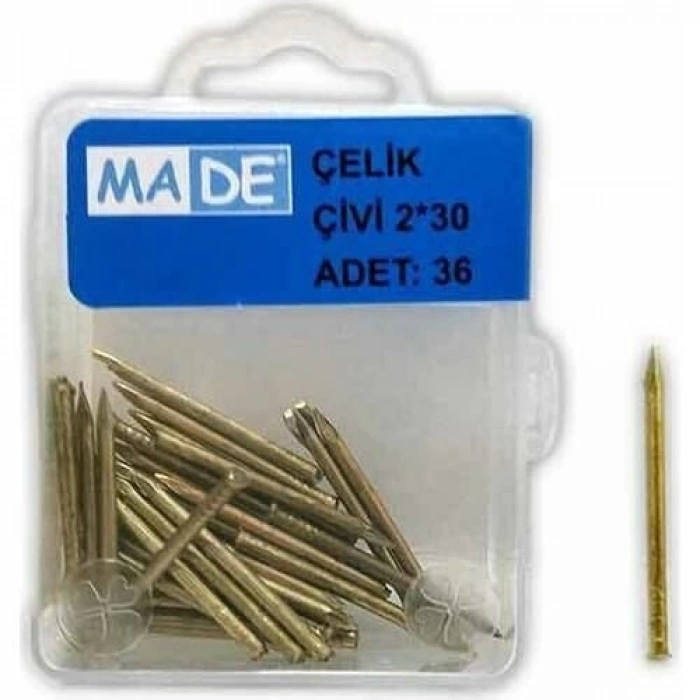 Made Çelik Çivi 2x30 mm (1 Kutu/36 Adet)