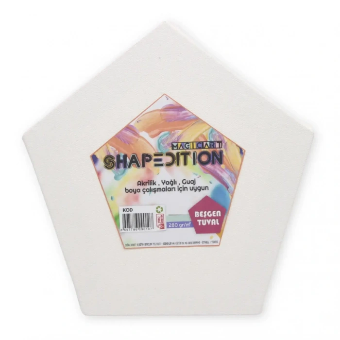 Magic Art Shapedition Beşgen Tuval 20 cm.
