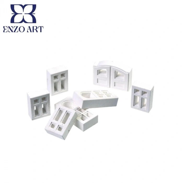 Maket Minyatür Kapı Pencere Seti 1/12 4+2+1 Adet
