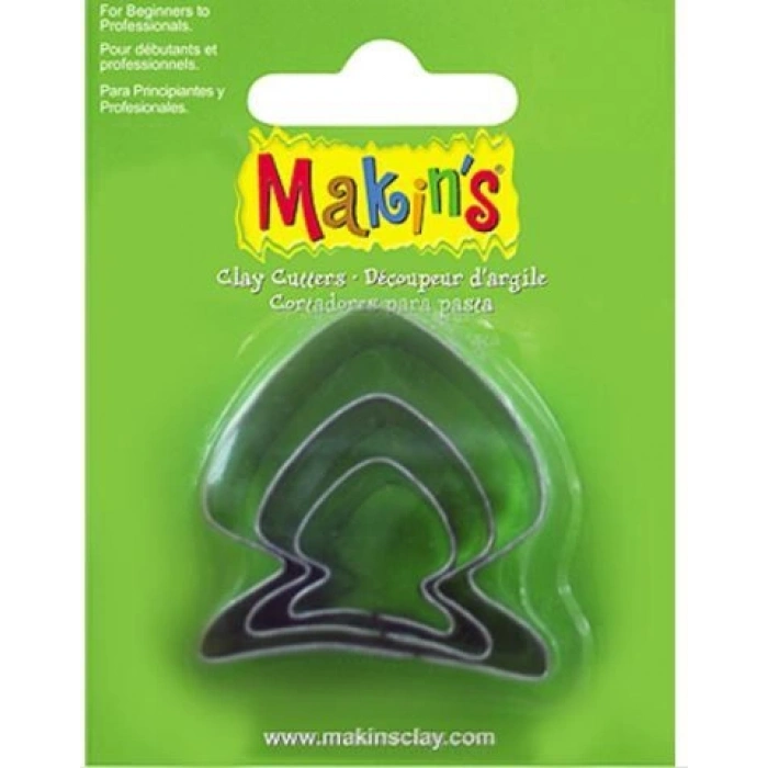 Makins Clay Polimer Kil Kesme Kalıbı 3 Parça Balık