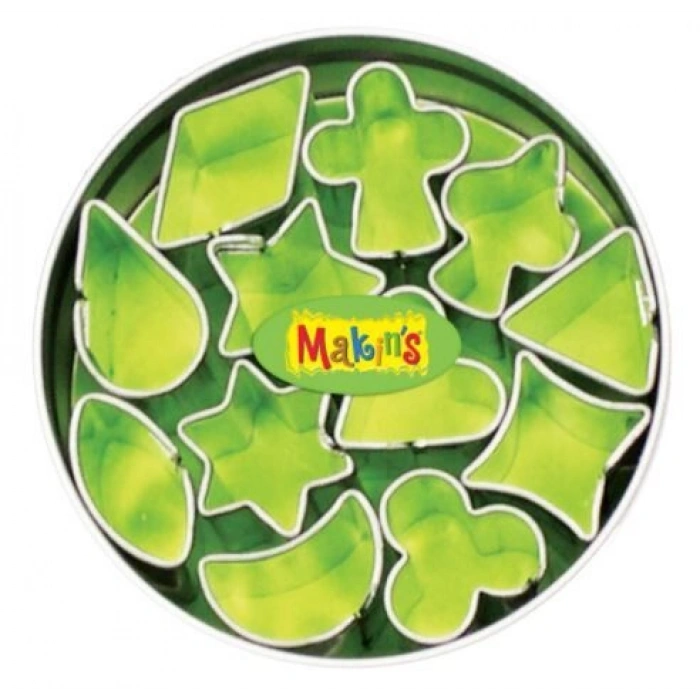 Makins Clay Polimer Kil Kesme Kalıbı Seti Geometrik 12 Desen