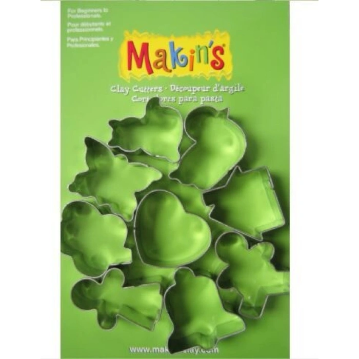 Makins Clay Polimer Kil Kesme Kalıbı Seti Günlük 9 Desen