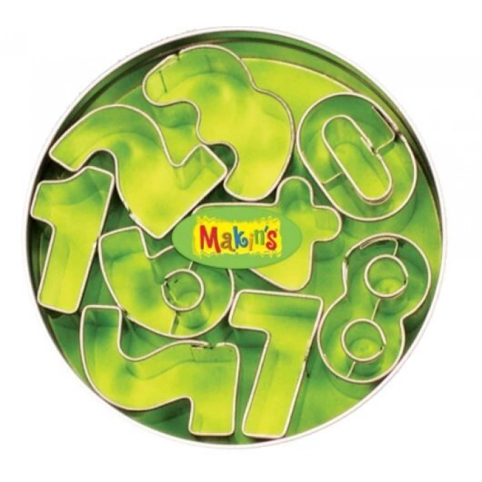 Makins Clay Polimer Kil Kesme Kalıbı Seti Rakamlar 9 Desen