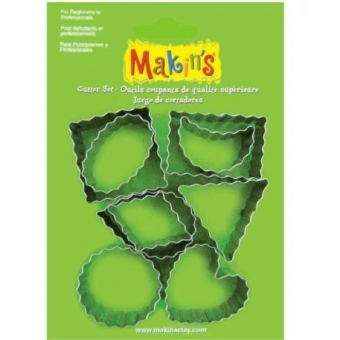 Makins Clay Polimer Kil Kesme Kalıbı Seti Şekiller 9 Desen
