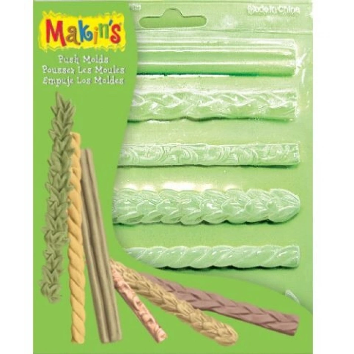 Makins Clay Push Mold Polimer Kil Şekillendirme Kalıbı Kenarlıklar