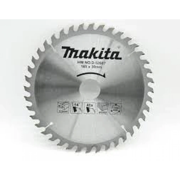 Makita D-03919 Ahşap Kesme Testeresi 185x2x30 Mm 40 Diş (Elmas Testere)