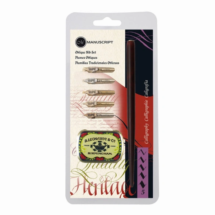 Manuscript Leonardt Oblique 5li Tape Kaligrafi Uç Seti MDP2076
