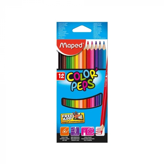 Maped ColorPeps Kuru Boya 12li 183212
