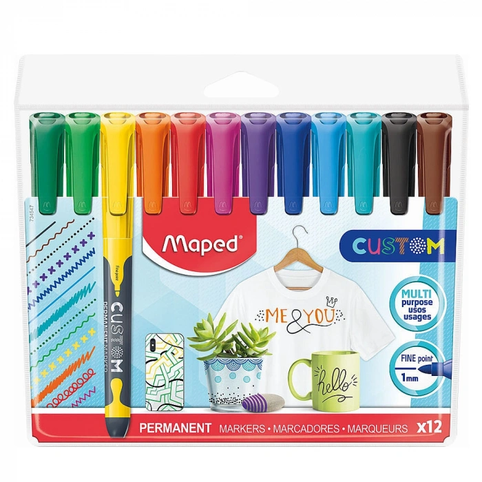 Maped Permanent Marker 12li (734547)