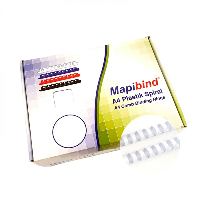 MAPİBİND 32 mm BEYAZ SPİRAL 50 Lİ 2013200