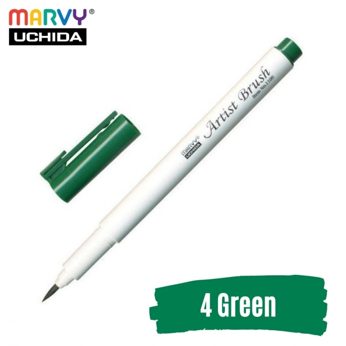 Marvy Artist Brush Pen 1100 Firça Uçlu Kalem 04 Green
