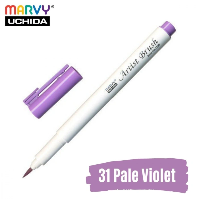 Marvy Artist Brush Pen 1100 Firça Uçlu Kalem 31 Pale Violet