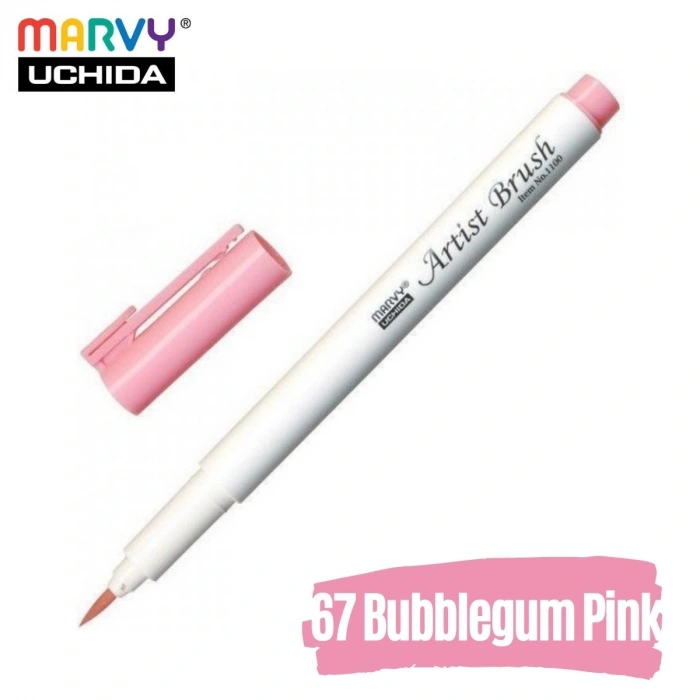 Marvy Artist Brush Pen 1100 Firça Uçlu Kalem 67 Bubblegum Pink