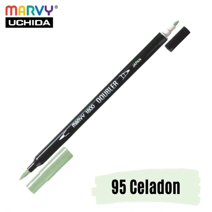 Marvy Artist Brush Pen 1800 Çift Taraflı Firça Uçlu Kalem 95 Celadon