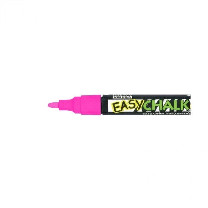Marvy Easy Chalk Marker Sıvı Tebeşir Kalemi FOSFORLU PEMBE
