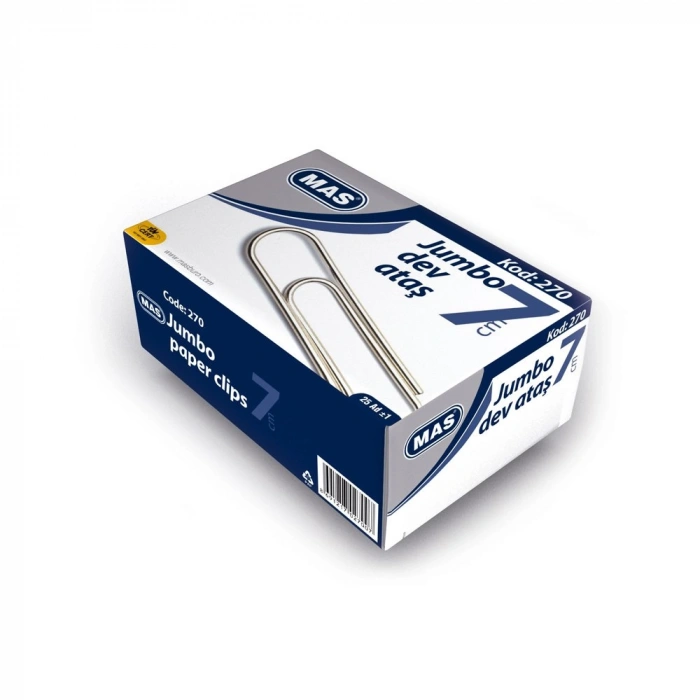 Mas Ataş Jumbo Tip Süper Kalite Boy 7cm 25li