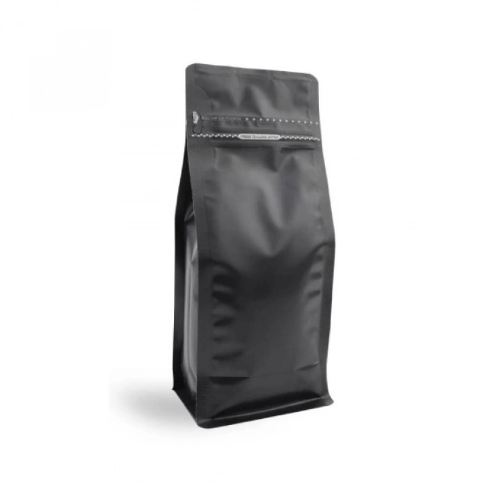 MAT SİYAH METALİZE KİLİTLİ FLAT BOTTOM KİLİTLİ TORBA (11,5X21,5) CM 100 adet