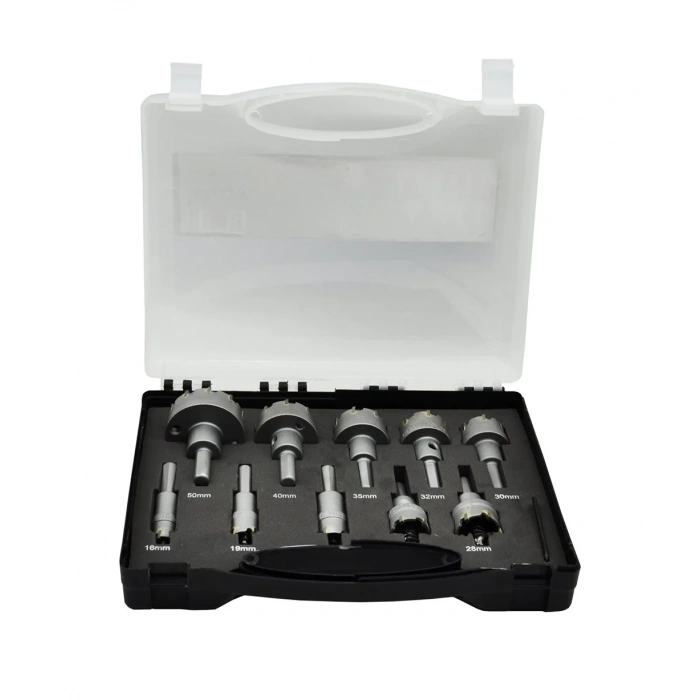 MERCURE T3 T.C.T Paslanmaz Metal Delme Elmaslı Panç Seti 10 Parça