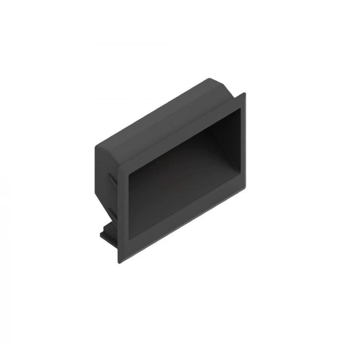 Mesan Makine Kapak Kulpu Plastik Siyah Gömme