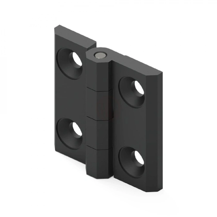 Mesan Yaprak Menteşe Zamak - Siyah Boyalı 50X50 Mm