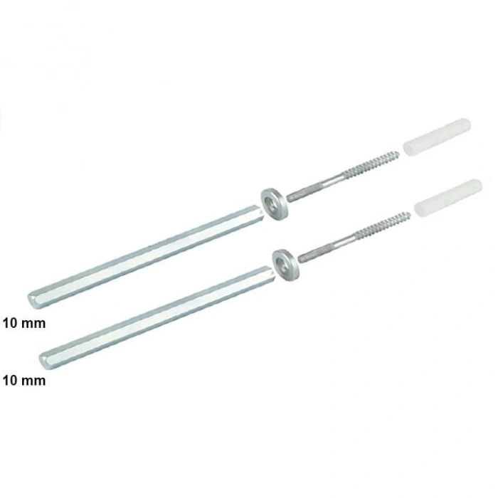 Metal Gizli Raf Tutucu 10X140 Takım Çinko