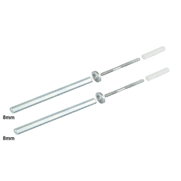 Metal Gizli Raf Tutucu 8X100 Takım Çinko