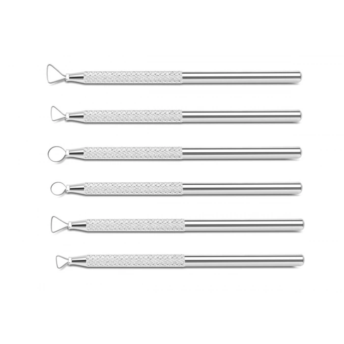 Metal Küçük Telli Dip Alma Seti 6lı