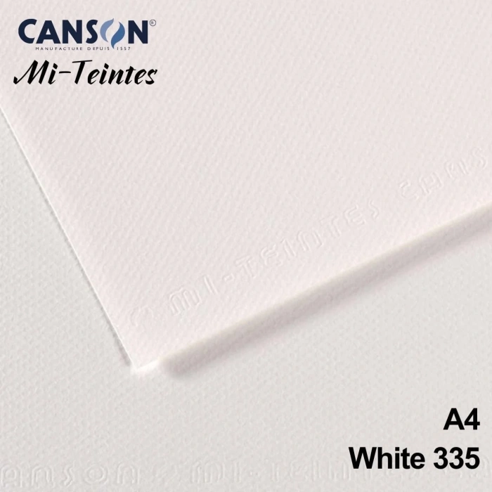 Mi-Teintes 160gr A4 335 White 3lü