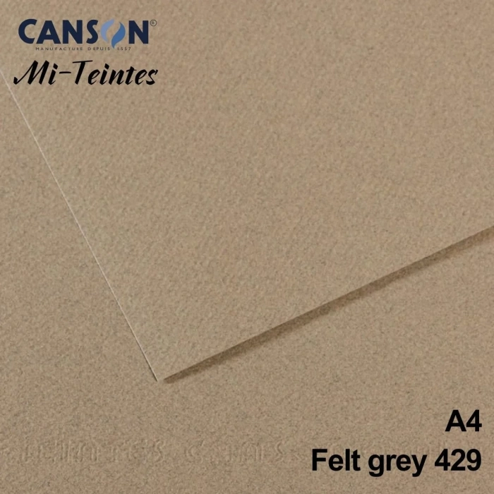 Mi-Teintes 160gr A4 429 Smoke Grey 3lü