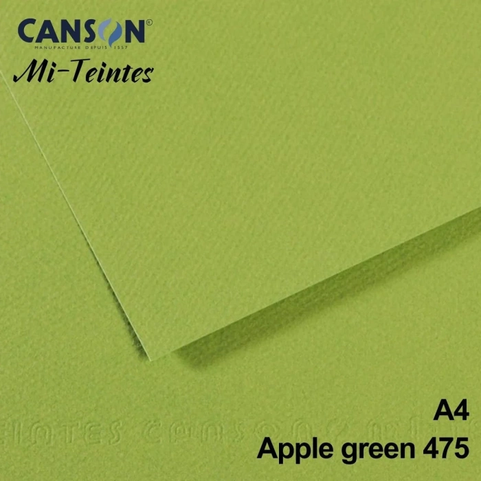 Mi-Teintes 160gr A4 475 Apple Green 3lü