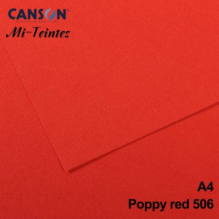 Mi-Teintes 160gr A4 506 Poppy 3lü