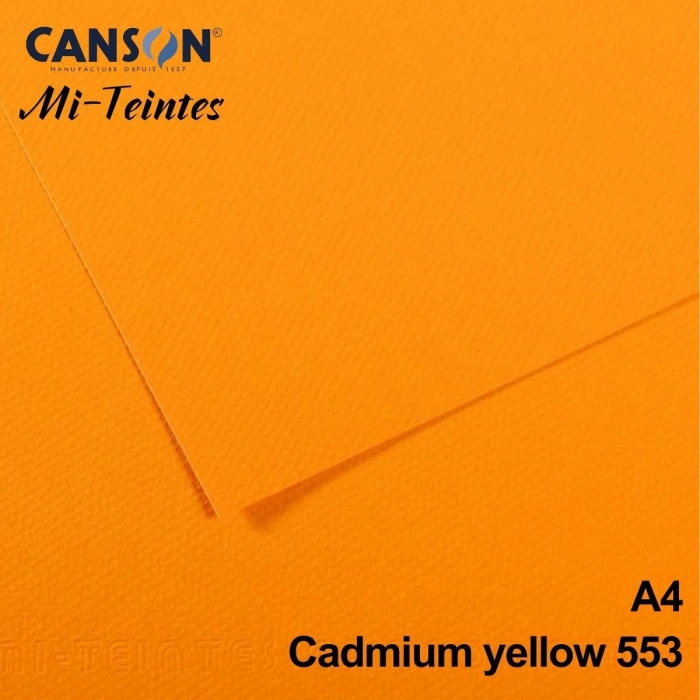 Mi-Teintes 160gr A4 553 Bright Yellow 3lü