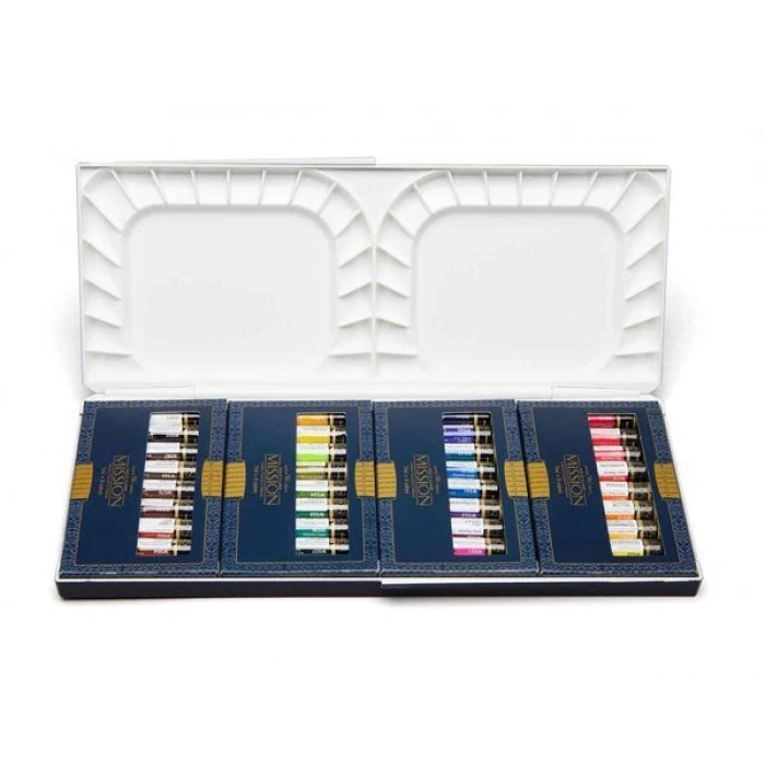 Mijello Mission Gold Class Pigment Tüp Sulu Boya Seti Nano Palet 36 Renk x 7 ml.
