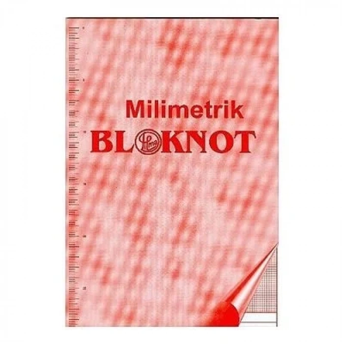 Milimetrik Bloknot Defter 70yp A4 Pembe