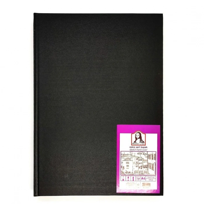 Mona Lisa Sketch Sert Kapak Eskiz Defteri A4 100 Gr. 120 Yp.