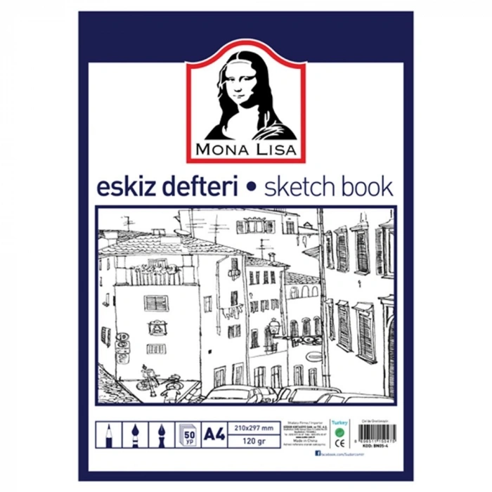 Monalisa Eskiz Defteri A4 120gr 50yp