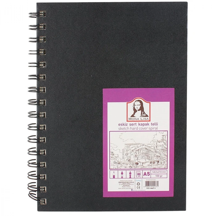 Monalisa Eskiz Defteri A5 100gr Sert Kapak 80yp