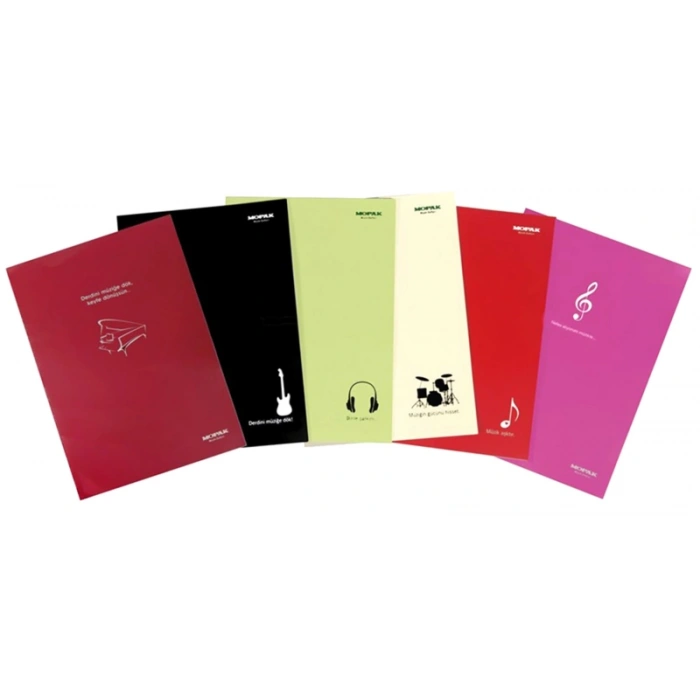 MOPAK KÜÇÜK BOY MÜZİK DEFTERİ A5 20 YAPRAK