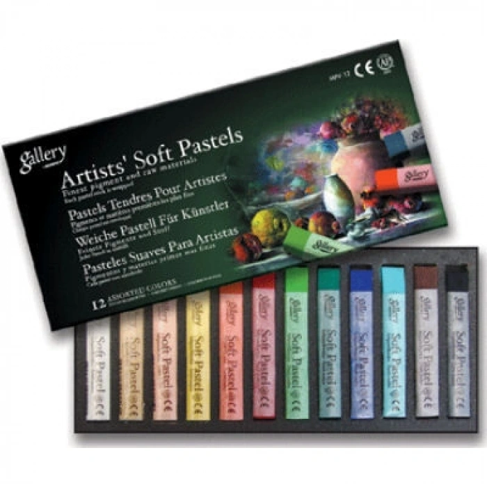 Mungyo Gallery Artists Soft Toz Pastel Boya Seti 12 Renk Tam Boy