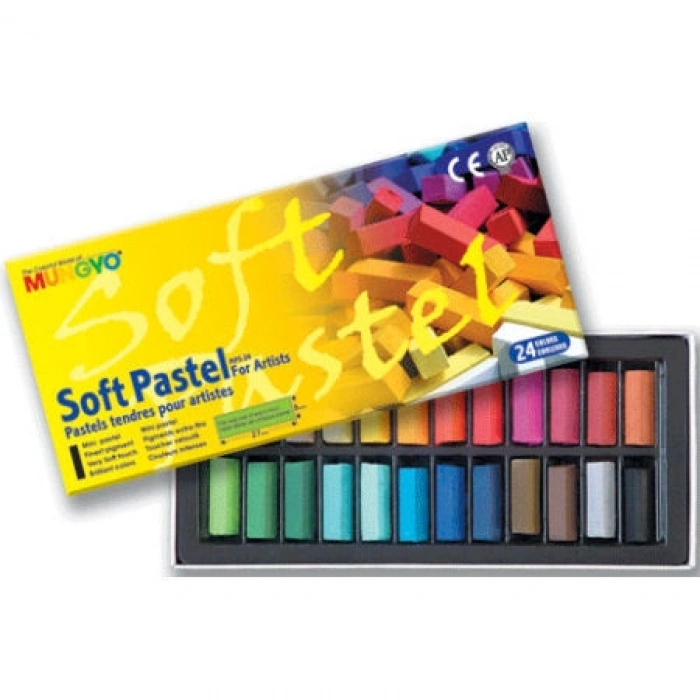 Mungyo Gallery Artists Soft Toz Pastel Boya Seti 24 Renk Yarım Boy