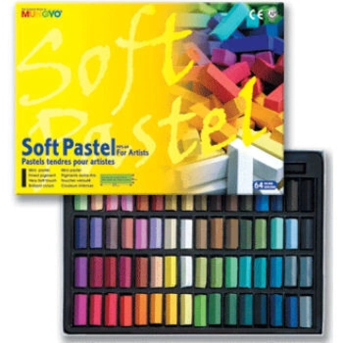 Mungyo Gallery Artists Soft Toz Pastel Boya Seti 64 Renk Yarım Boy