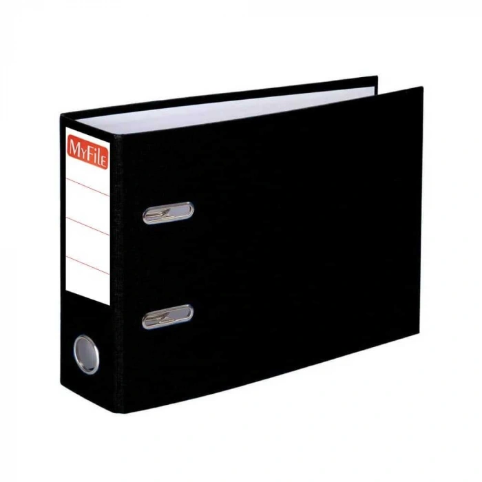 My File Geniş Plastik Telgraf A5 Boy Klasör Siyah