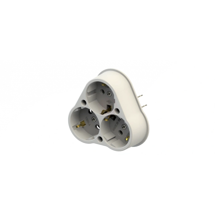 Ne-Ad Aksesuar / Sıva Altı 3 Lü Topraklı Priz