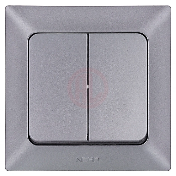 Ne-Ad Aras Metalik Anahtar Grubu / Komitatör Gümüş (Çerçevesiz)