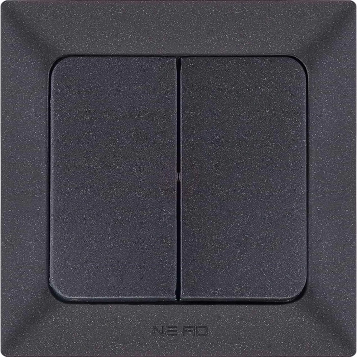 Ne-Ad Aras Metalik Anahtar Grubu / Komitatör Siyah (Çerçevesiz)