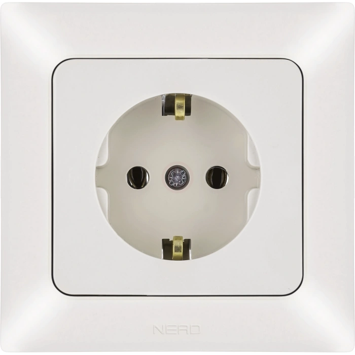 Ne-Ad Aras Priz Grubu / Topraklı Priz Krem (Çerçevesiz)