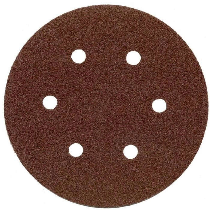 Nikon Alüminyum Oksit Cırtlı 6 Delikli Disk Zımpara 150 Mm 100 Kum