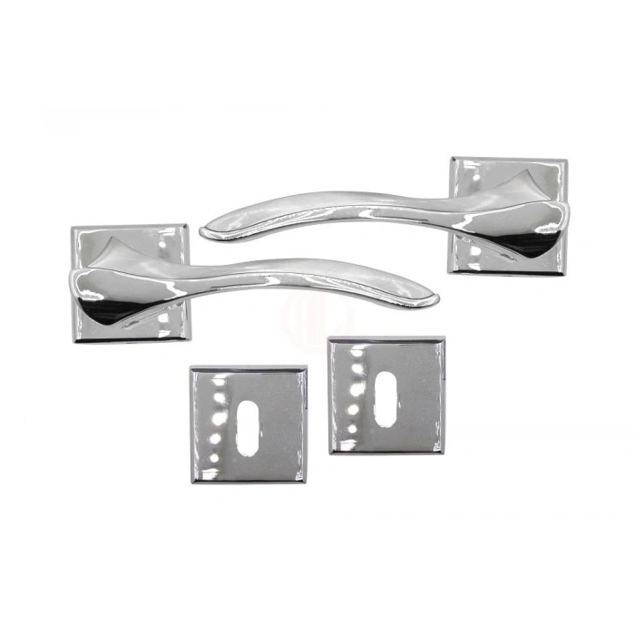 Nobel Bilecik Krom Inox Kare Rozetli Oda - 1073062900