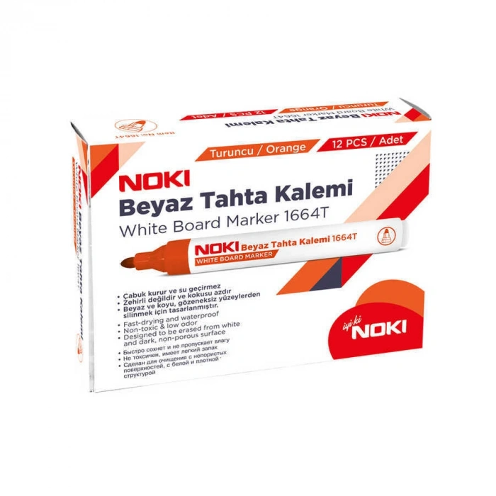 Noki Beyaz Yazı Tahtası Kalemi Turuncu