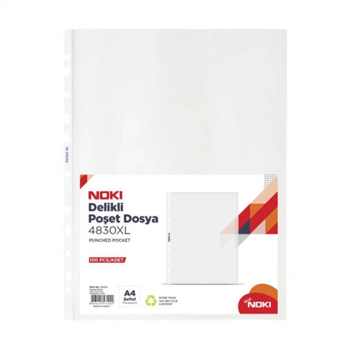 Noki XL Poşet Dosya Kalın 100Lü Paket (4830XL)